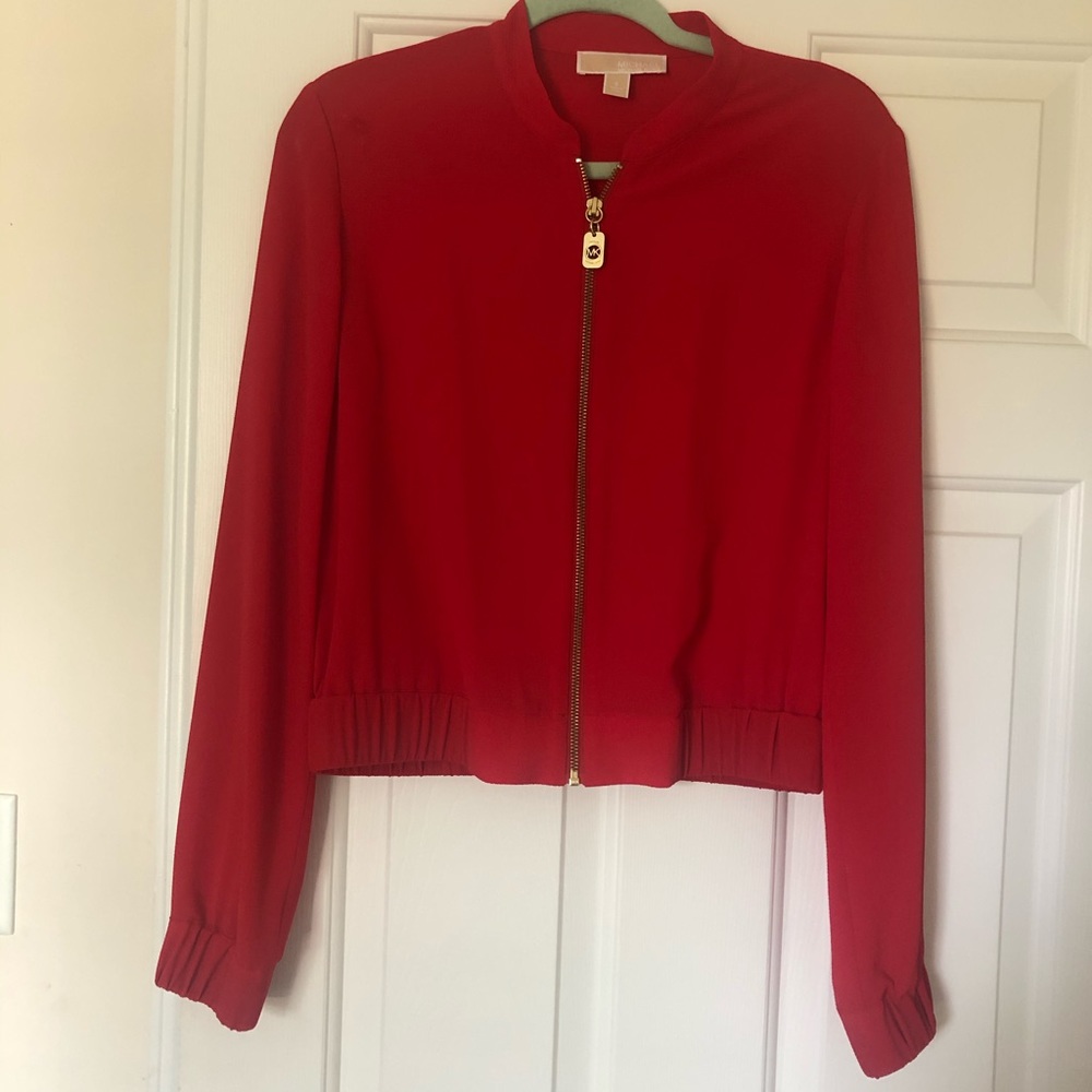 Michael Kors red jacket